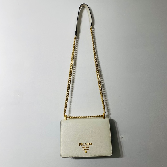 PRADA - Chain Flap Bag Saffiano Leather (New) - Picture 8 of 8